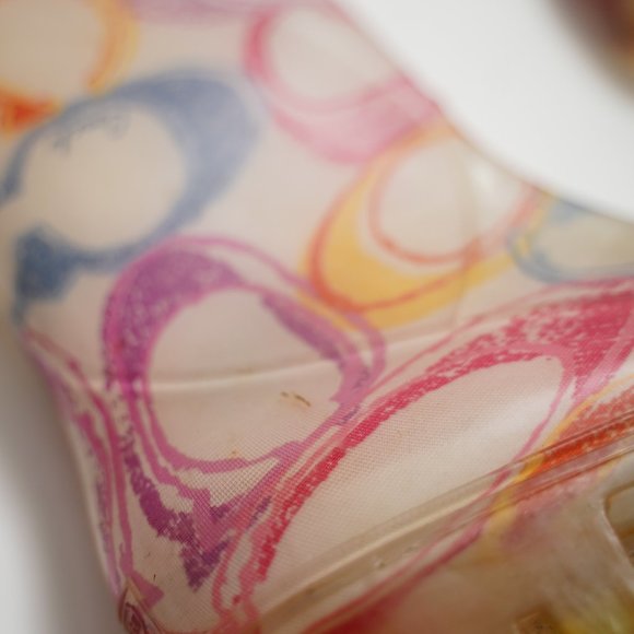 Coach Pixy Dream Multicolor Signature C Rubber Rain Boots - Picture 7 of 7